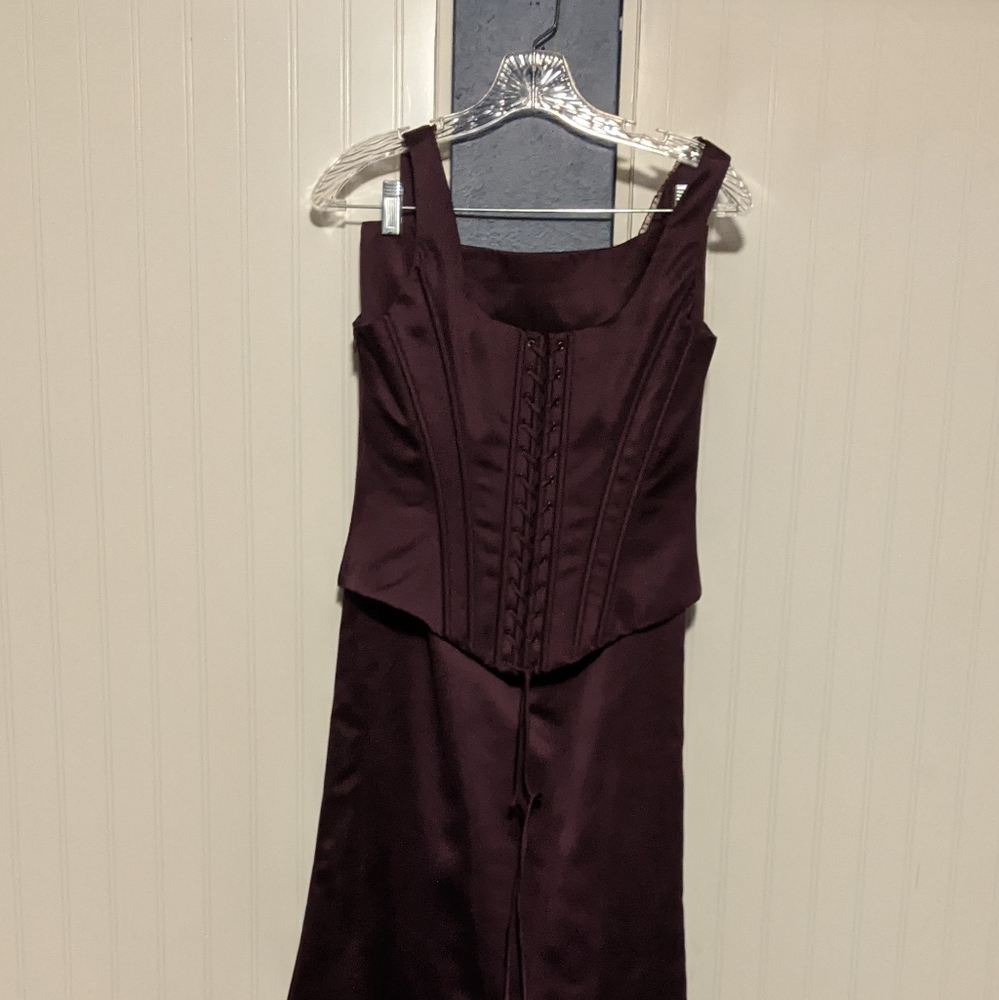 2 Piece Corset Bridesmaid Dress